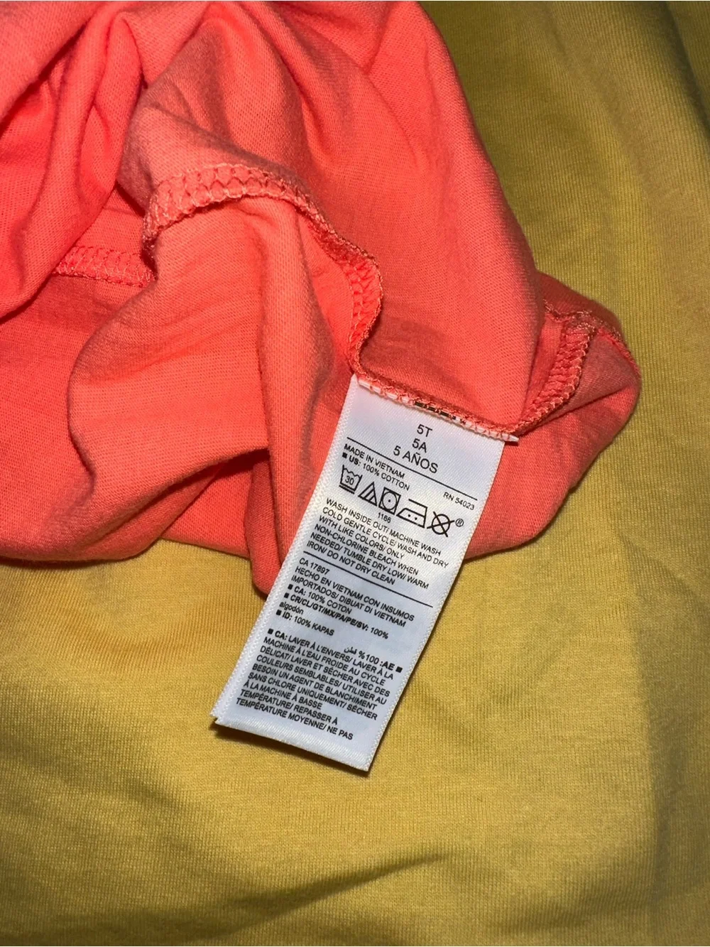 Old Navy toddler girl Short Sleeve Cotton Dress in Orange & Mustard Yellow